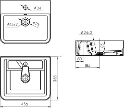 Акватон Тумба с раковиной Лофт Фабрик 65 дуб кантри – фотография-11